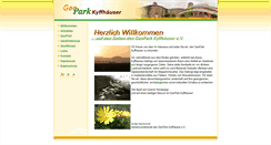 Desktop Screenshot of geopark-kyffhaeuser.com