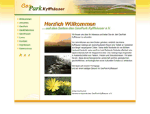 Tablet Screenshot of geopark-kyffhaeuser.com